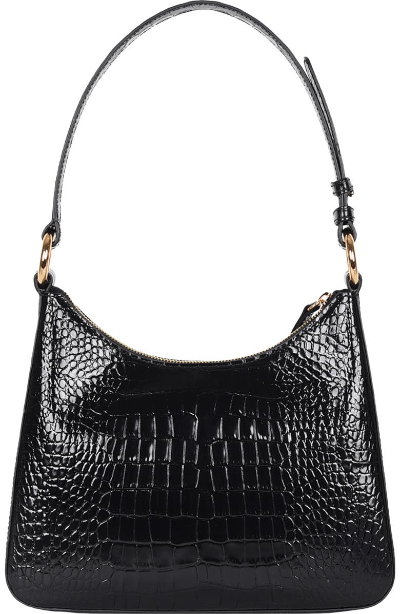 HYER GOODS Upcycled Leather Medium Shoulder Bag, Main, color,