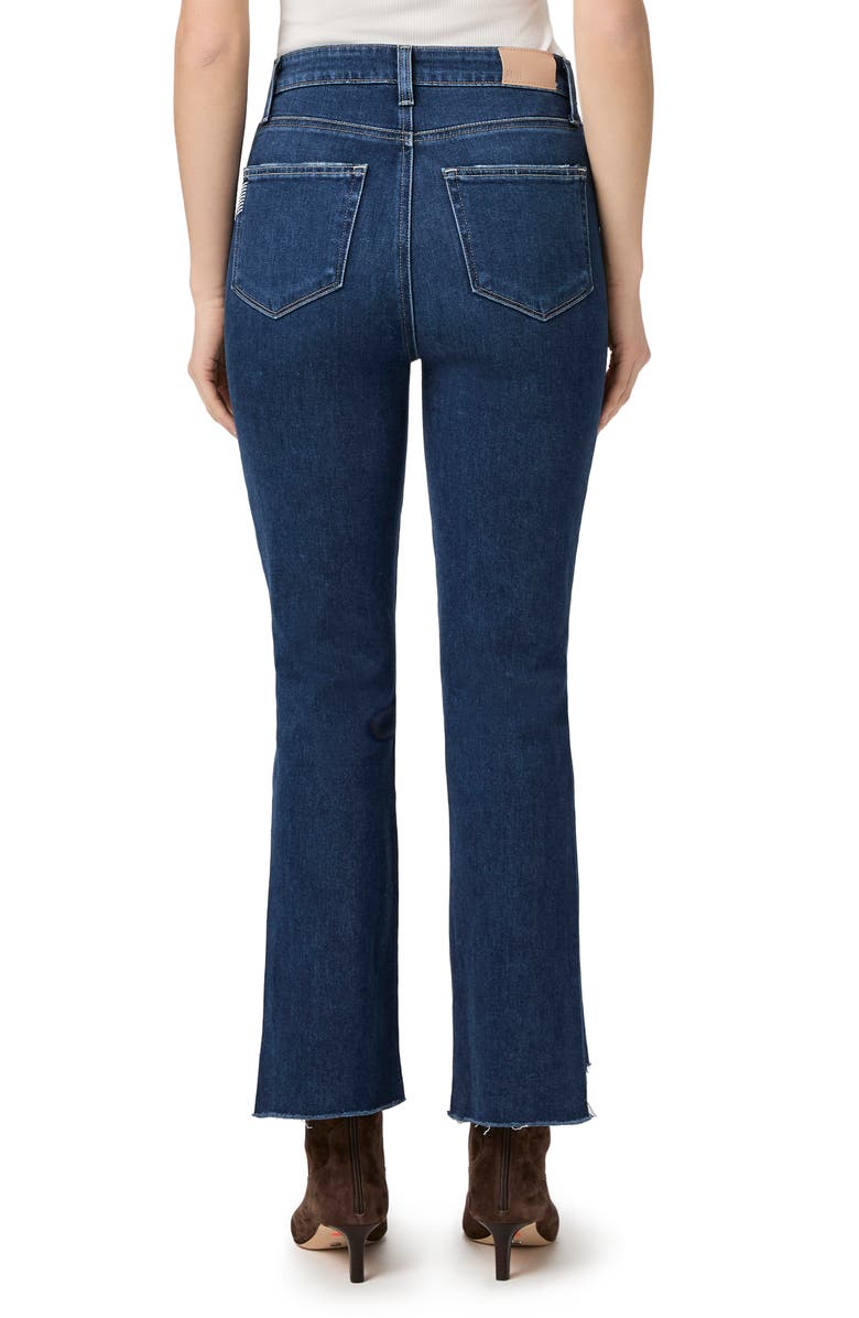 PAIGE Claudine Angled Raw Hem High Waist Ankle Flare Jeans, Alternate, color, Vignette