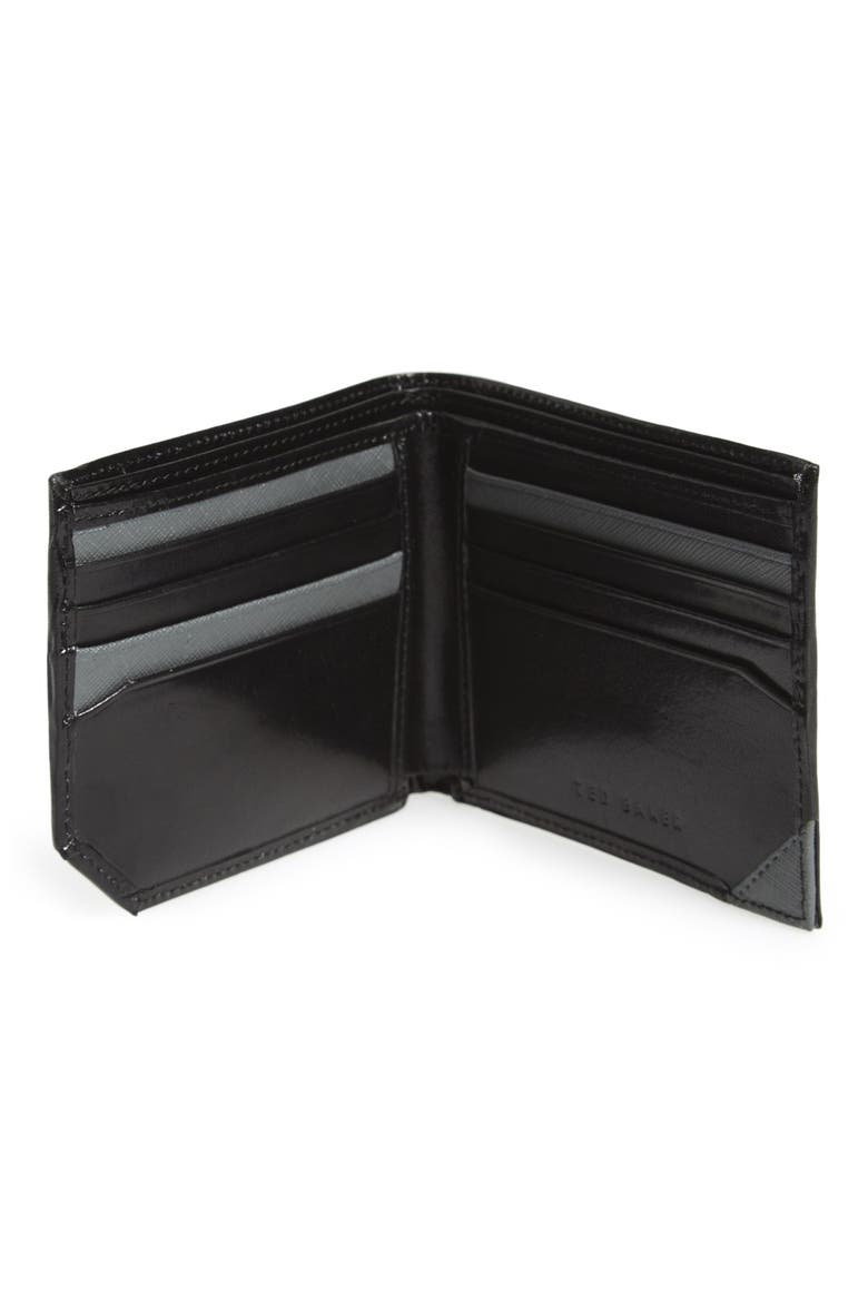 Leather Bifold Wallet, Alternate, color, BLACK