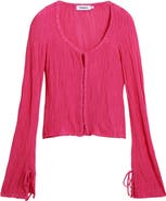 Desigual Tie Sleeve Rib Top