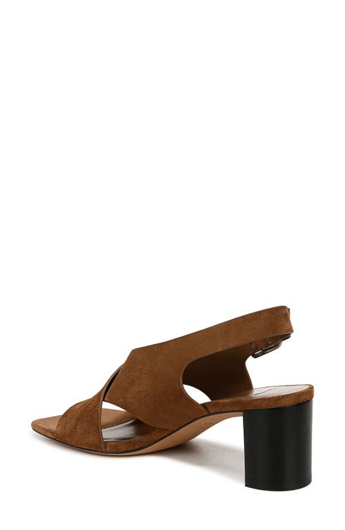 Vince Marlene Calfskin Crisscross Slingback Sandals In Elmwood