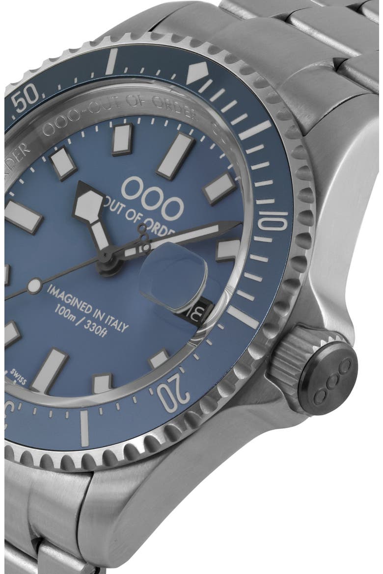 Casanova Bracelet Watch, 44mm, Alternate, color, BLUE MEDITERRANEO