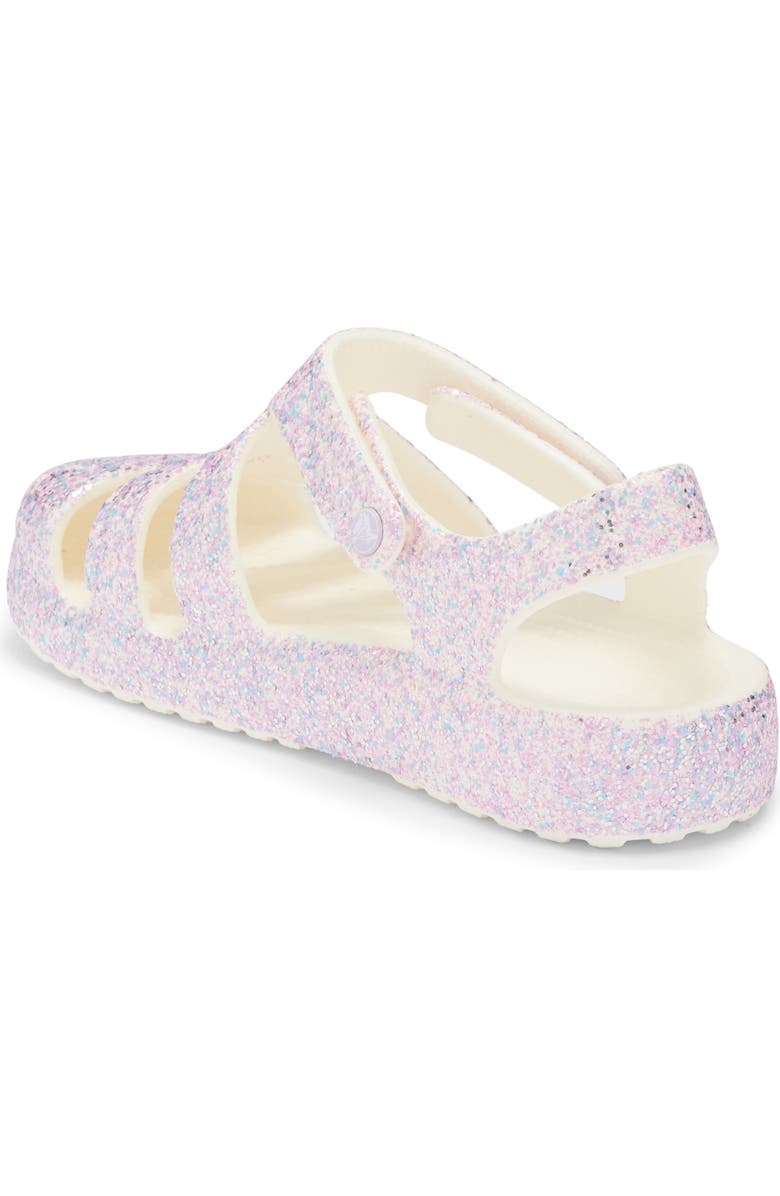 CROCS Kids' Glitter Fisherman Clog, Alternate, color, Chalk