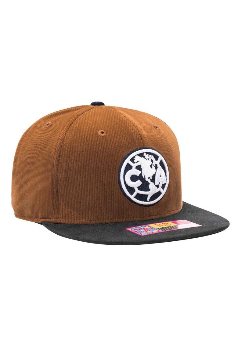 Men's Brown Club America Cognac Fitted Hat, Alternate, color, Brown