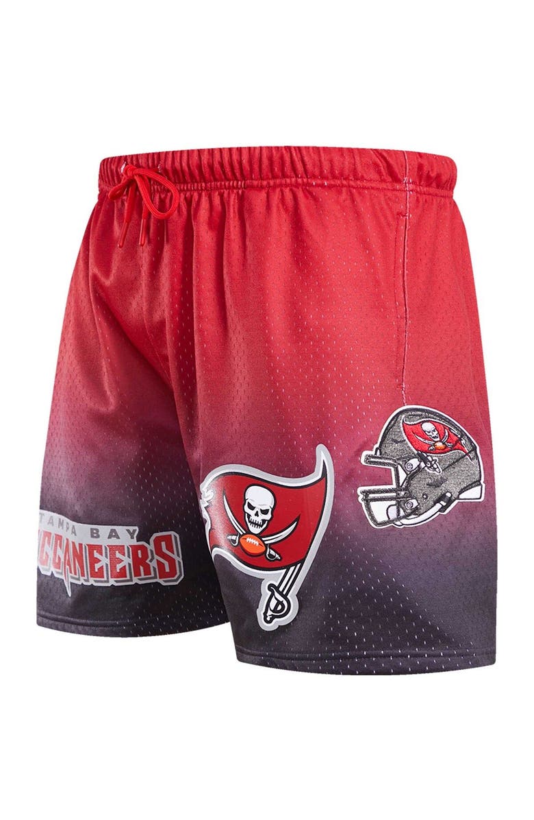 PRO STANDARD Men's Pro Standard Black/Red Tampa Bay Buccaneers Ombre Mesh Shorts, Alternate, color, Black