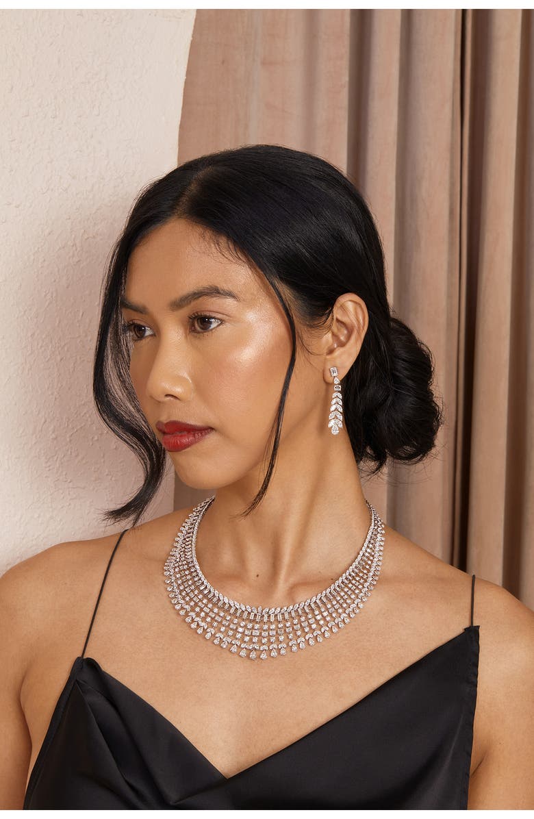 Bony Levy Collector's Statement Diamond Drop Earrings, Alternate, color, 18K White Gold