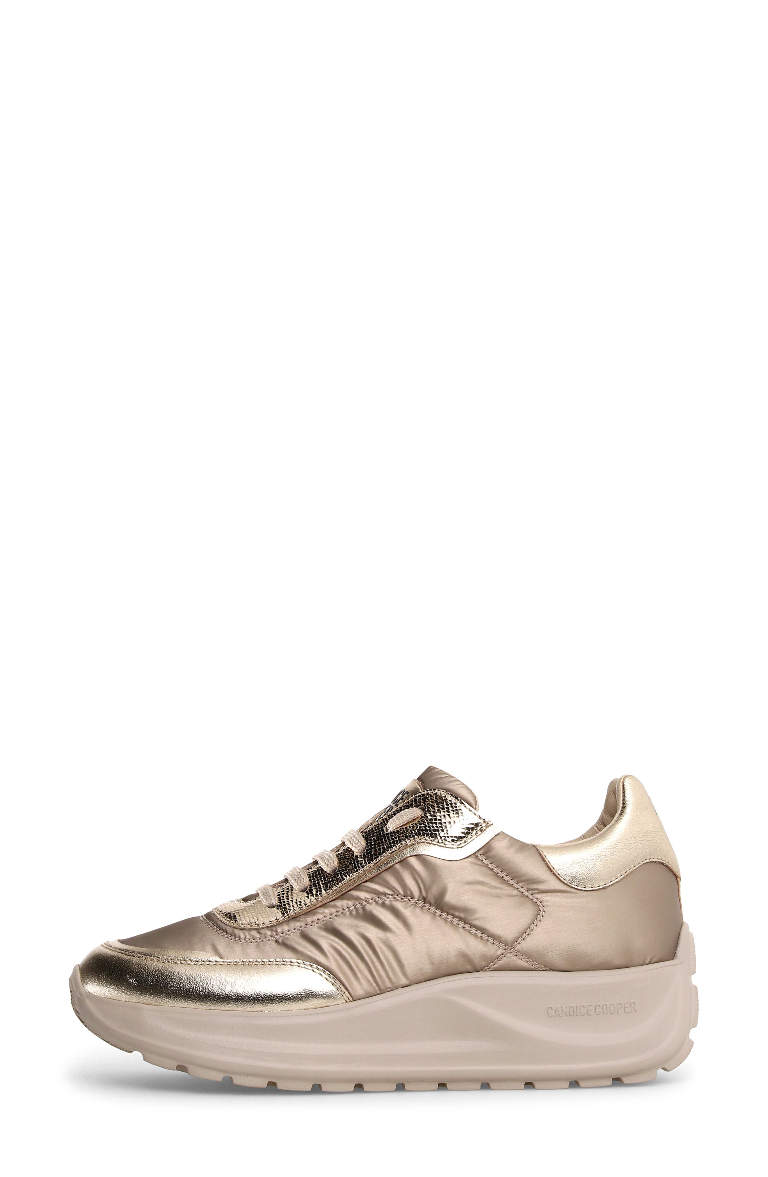 Candice Cooper Spark Platform Sneaker, Alternate, color, Platinum