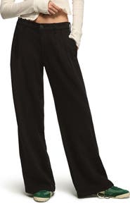 Lucky Brand Double Pleated Wide Leg Trouser Jeans