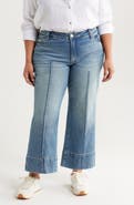 KUT from the Kloth Meg Seamed High Waist Ankle Wide Leg Jeans