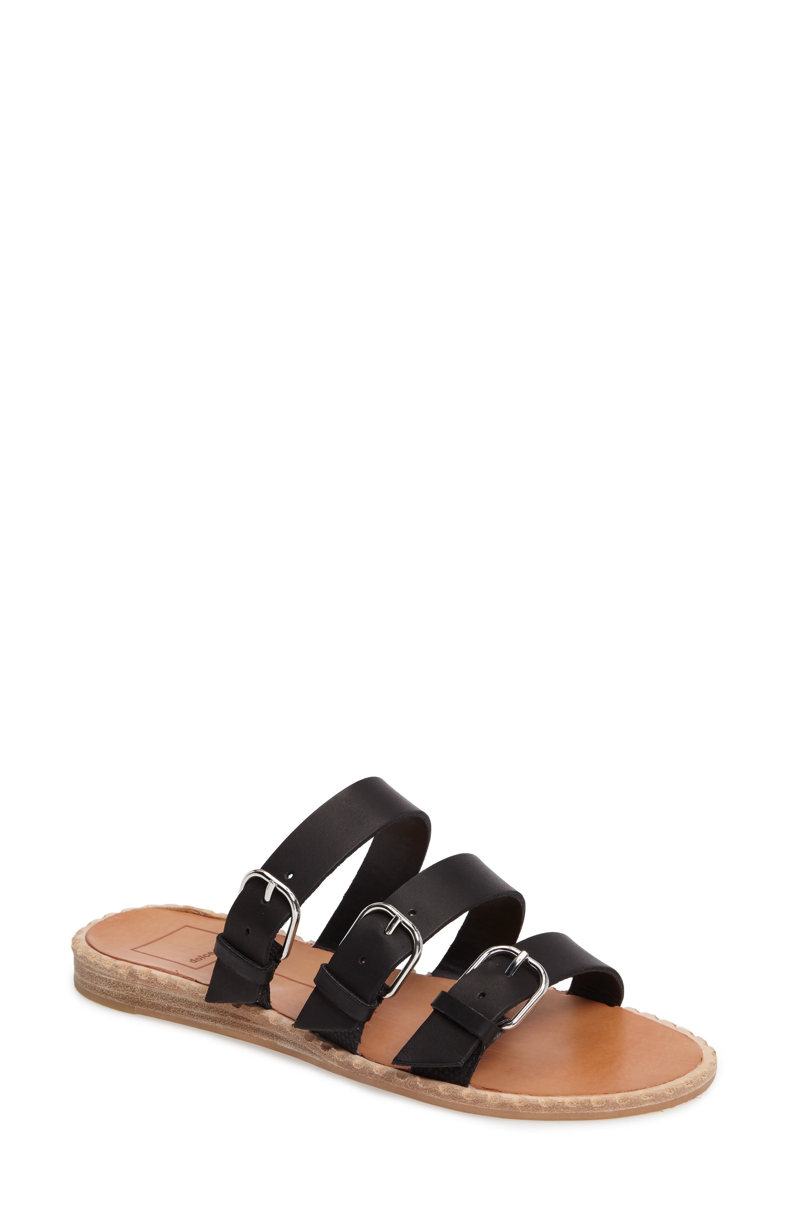 Para Sandal, Main, color, BLACK LEATHER