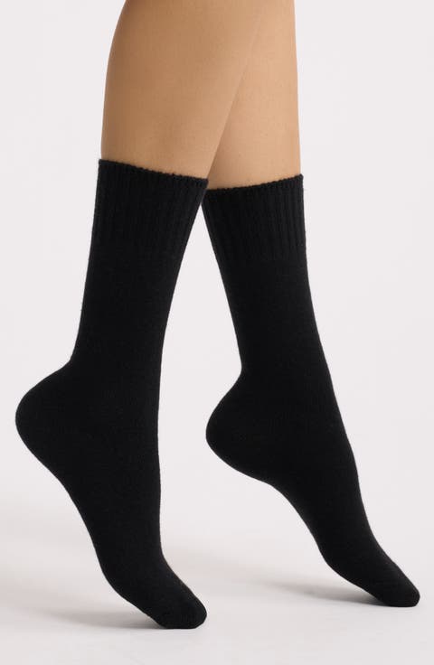 Rib Cuff Crew Socks