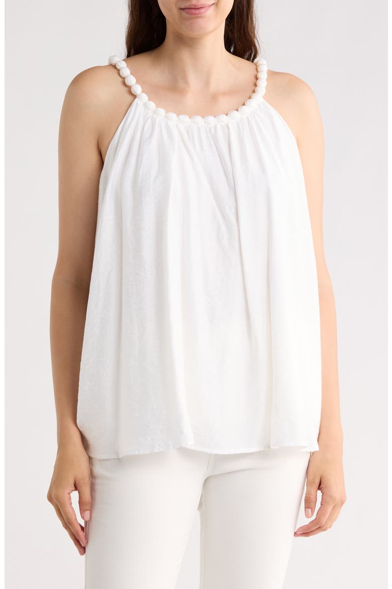 Beaded Balloon Top, Main, color, WHITE