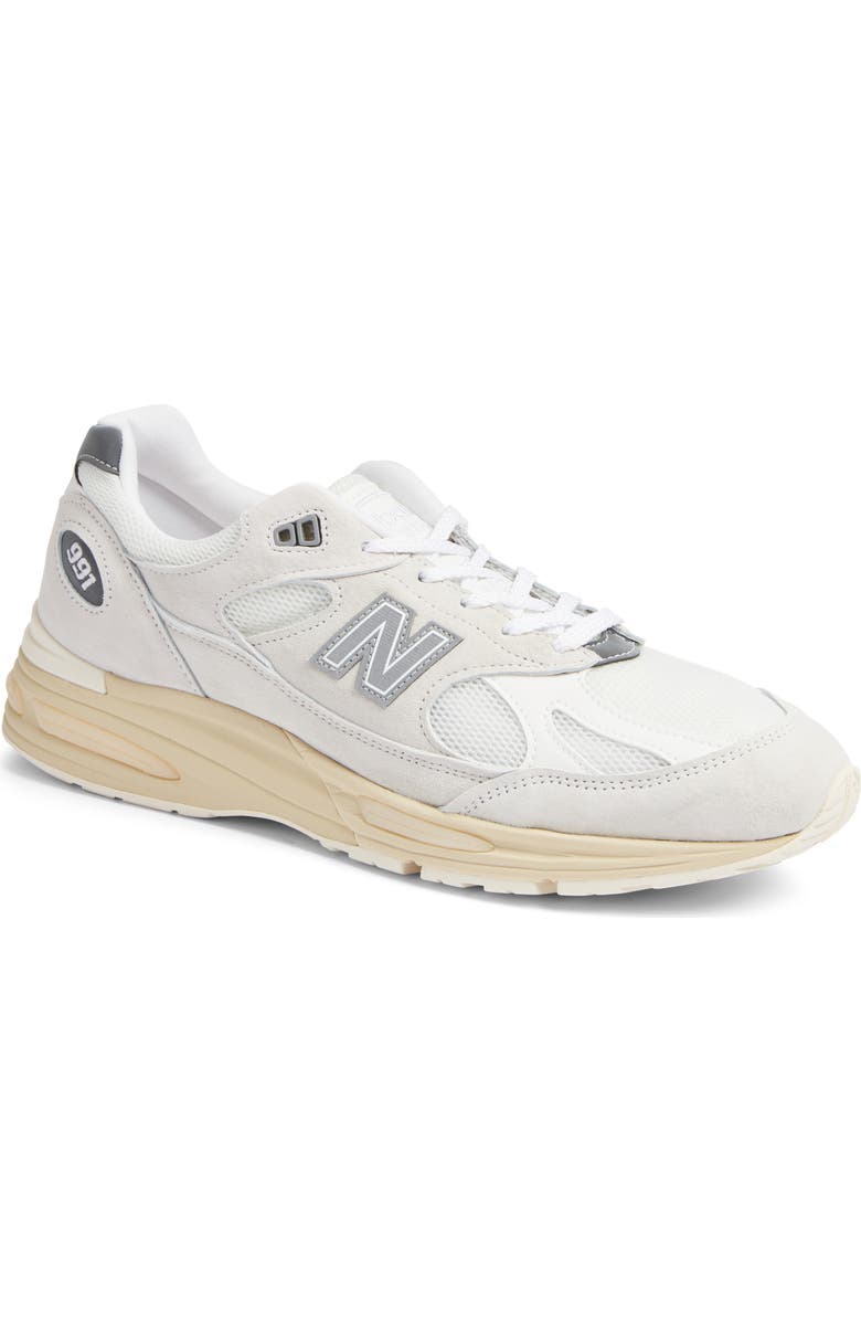 New Balance Gender Inclusive Made in UK 991 v2 Sneaker, Main, color, Wind Chime/ White