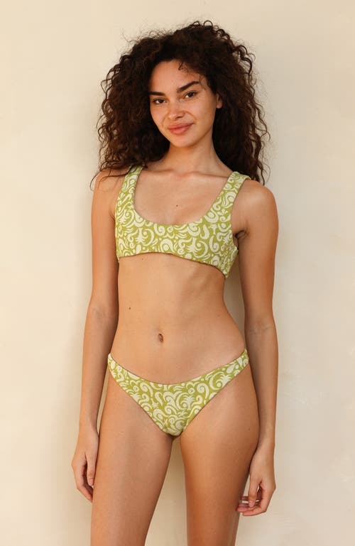 Dippin Daisys Sunny Bralette Top In Twin Fin Matcha