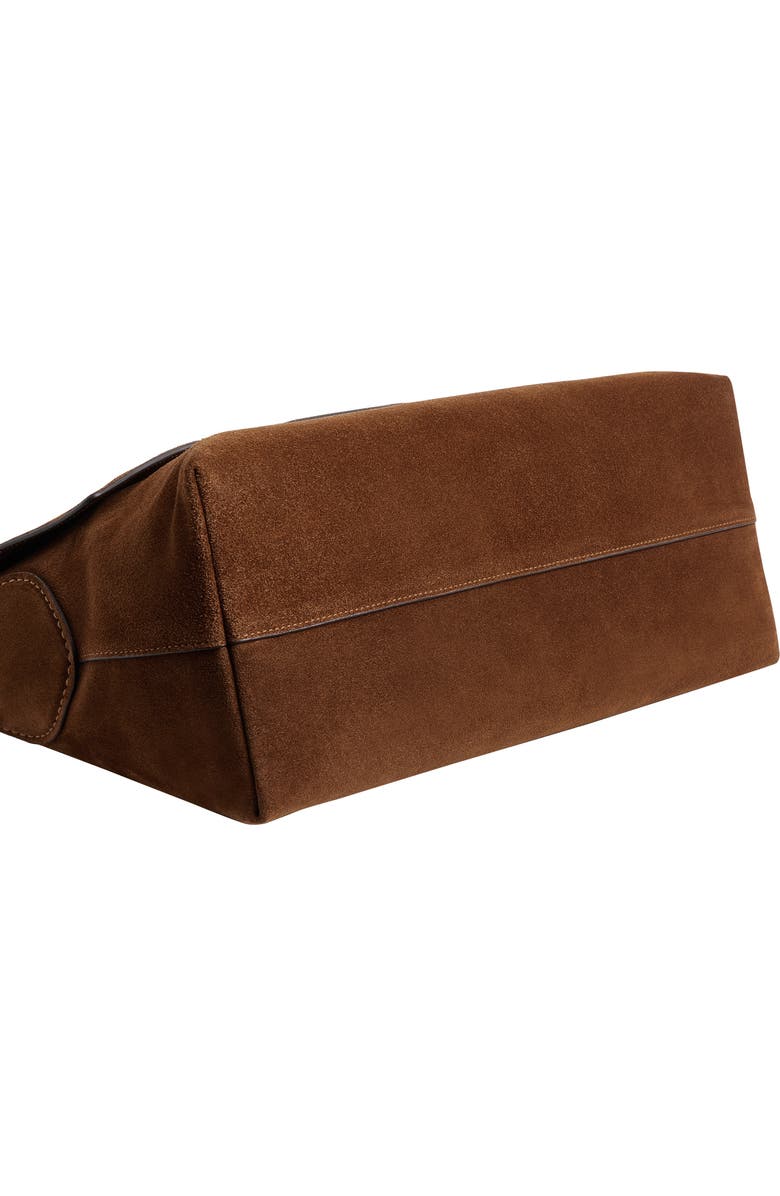 COACH Chelsea 36 Suede Shoulder Bag, Alternate, color, Warm Brown