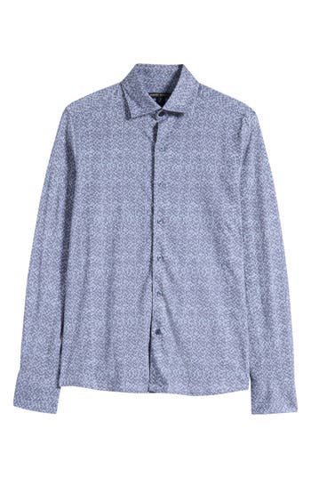 Robert Barakett Ezra Button-up Shirt In Blue