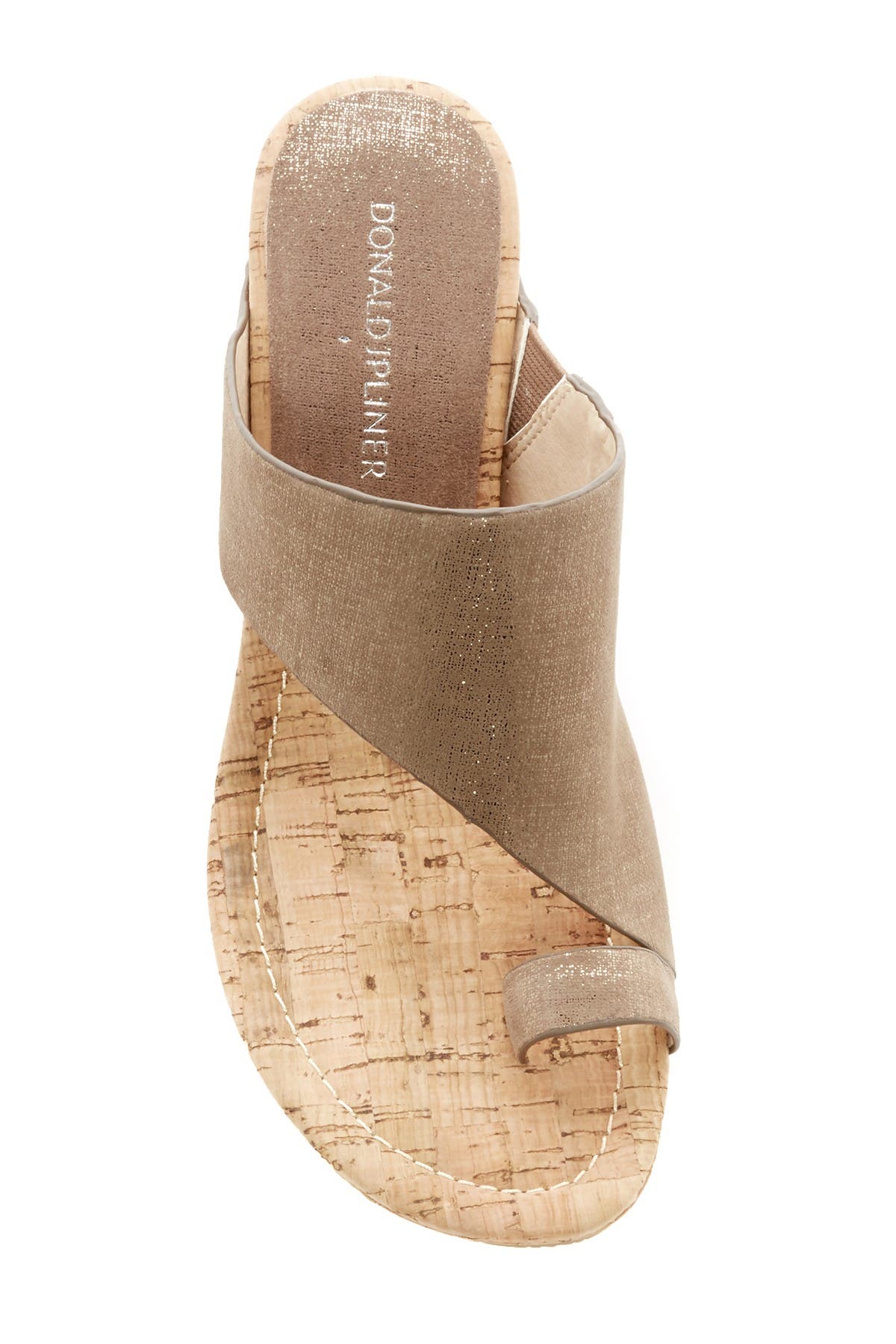 Gyer Leather Wedge Sandal, Alternate, color, LT.BRONZE/LT.BRONZE