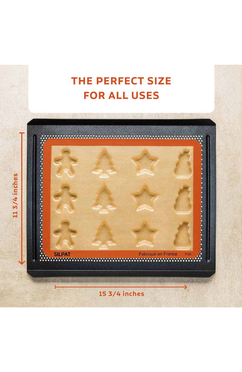 Silpat Perfect Non-Stick 12 Cavity Holiday Treats Baking Pan, Alternate, color, Orange