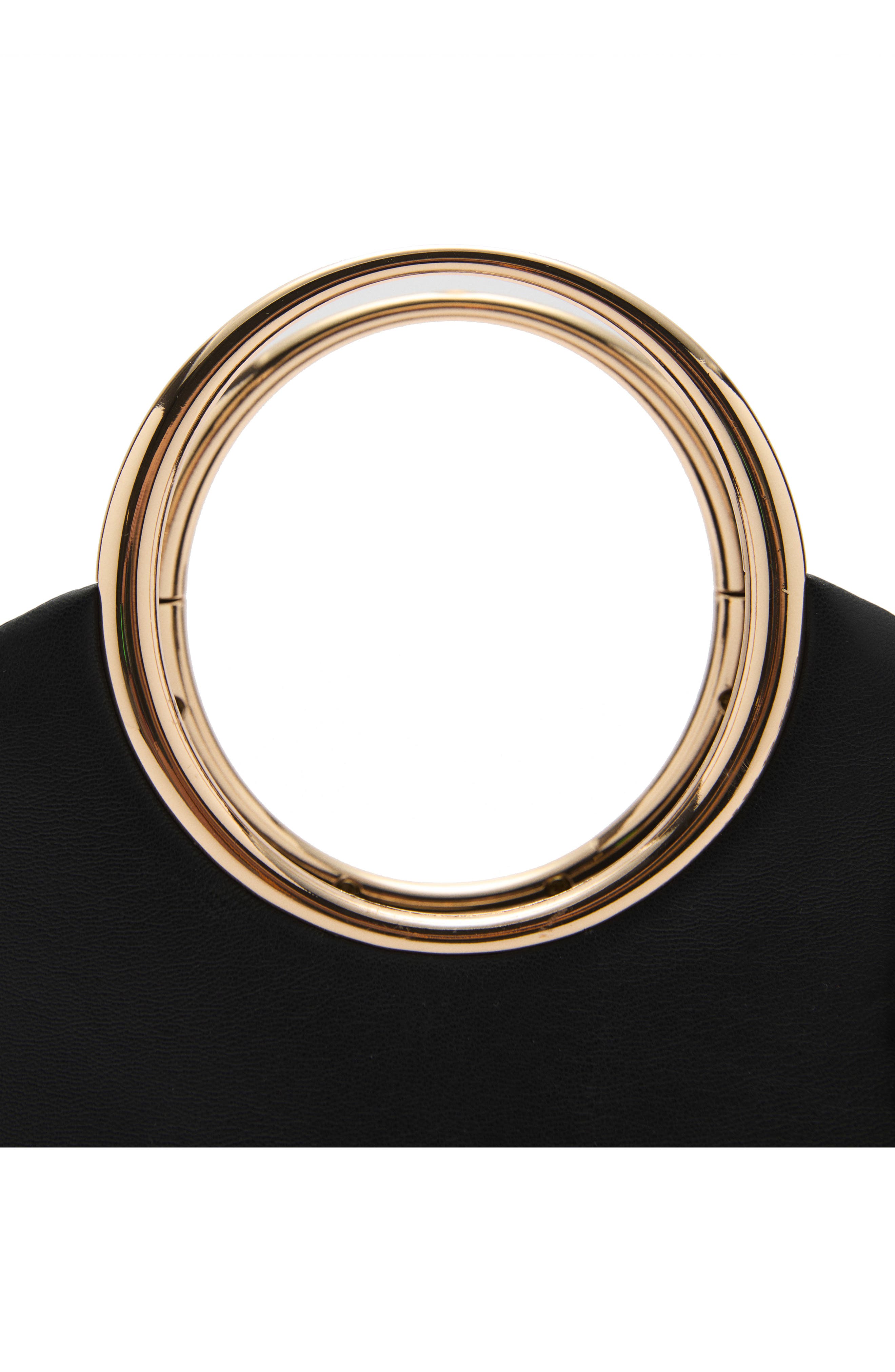 MANGO Faux Leather Bracelet Handle Bag, Alternate, color, 