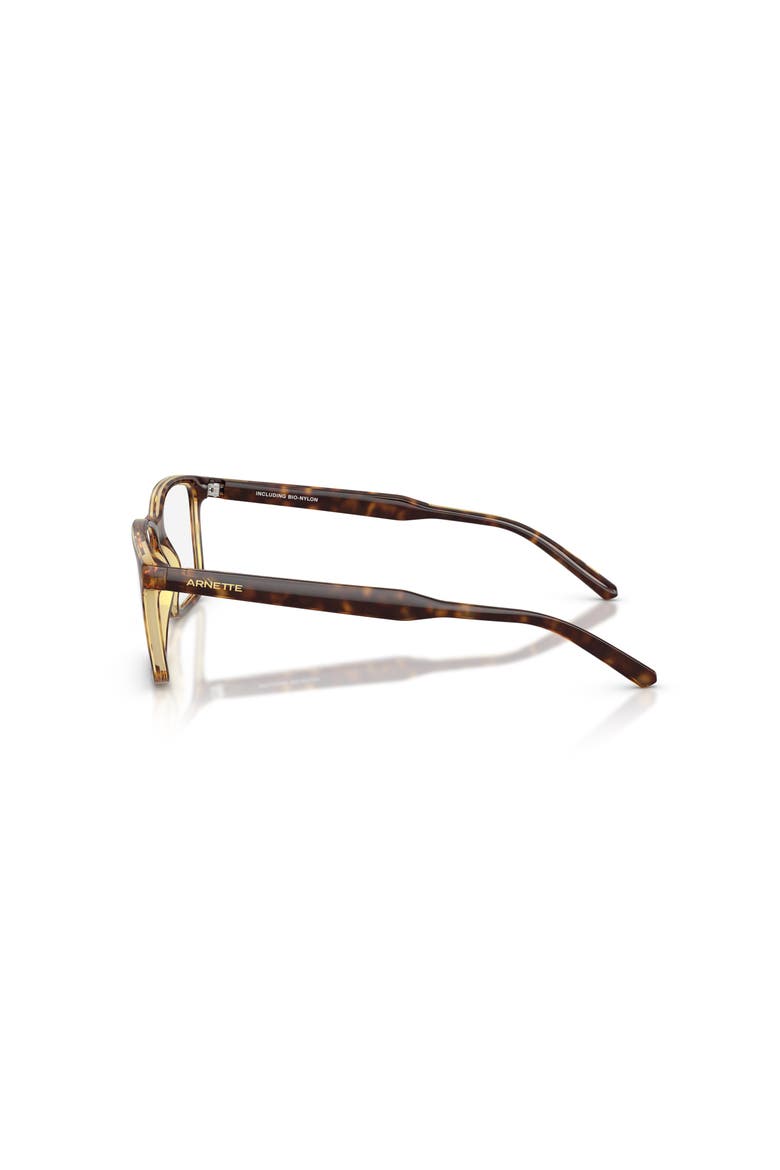 52mm Rectangle optical glasses, Alternate, color, Brown