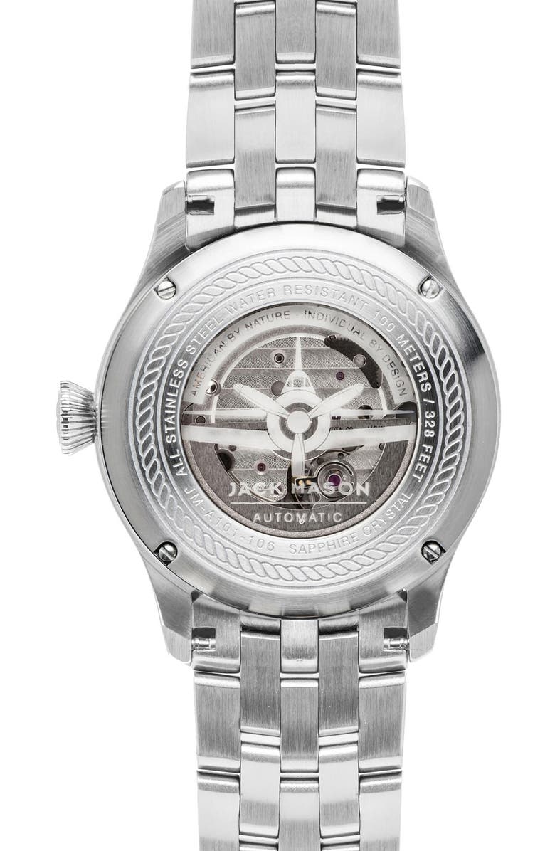 Jack Mason Automatic Bracelet Watch, 42mm, Alternate, color,
