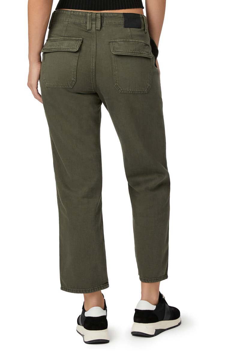 Kirby Button Fly Crop Flare Jeans, Alternate, color, VFRSTRGRN