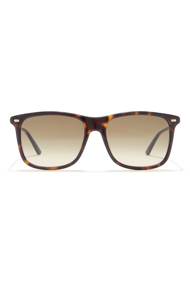 54mm Square Sunglasses, Main, color, HAVANA GOLD BROWN/GBN