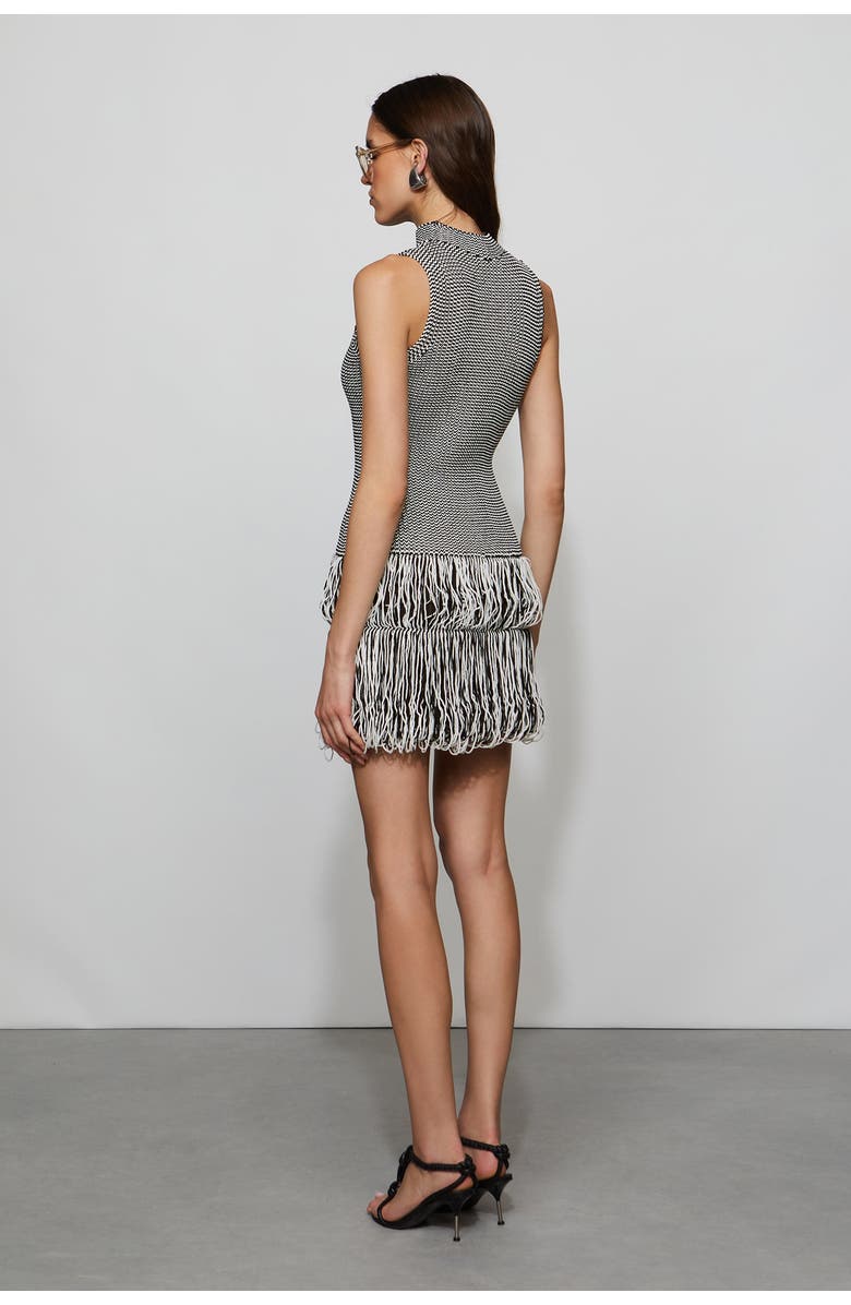 Et Ochs Pernille Knit Dress, Alternate, color, Black/Ivory