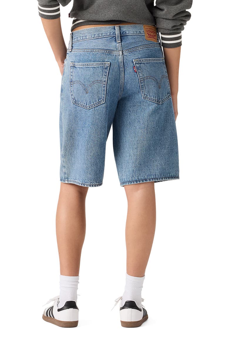 Middy Knee Length Denim Shorts, Alternate, color, TWISTED STONE