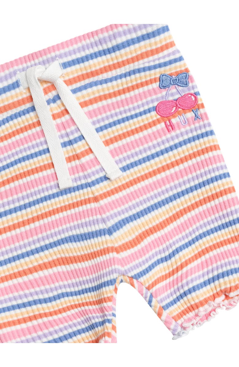 Huxbaby Rainbow Rib Bike Shortie, Alternate, color, Multi