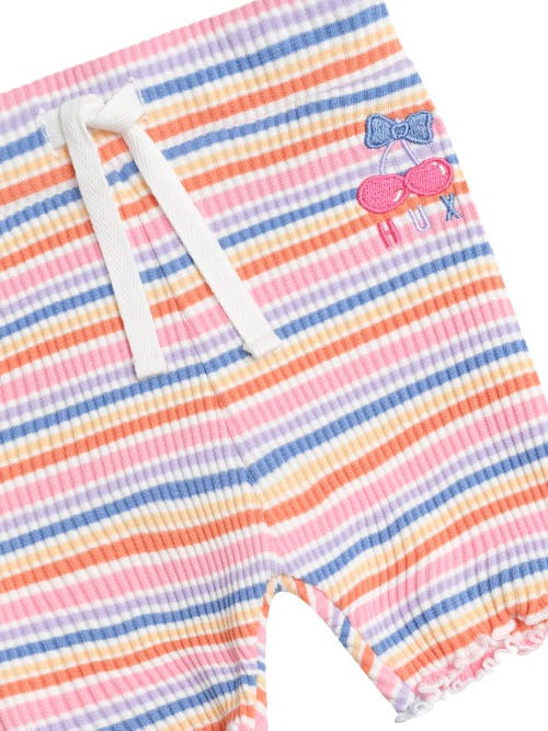 Huxbaby Rainbow Rib Bike Shortie In Multi