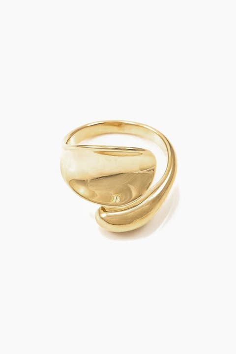 14k Gold Plated Shirley Ring Statement Chic Holiday Gift Idea