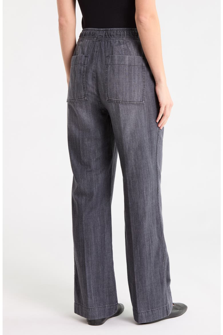 Wide Leg Denim Pants, Alternate, color, BLACK WASH