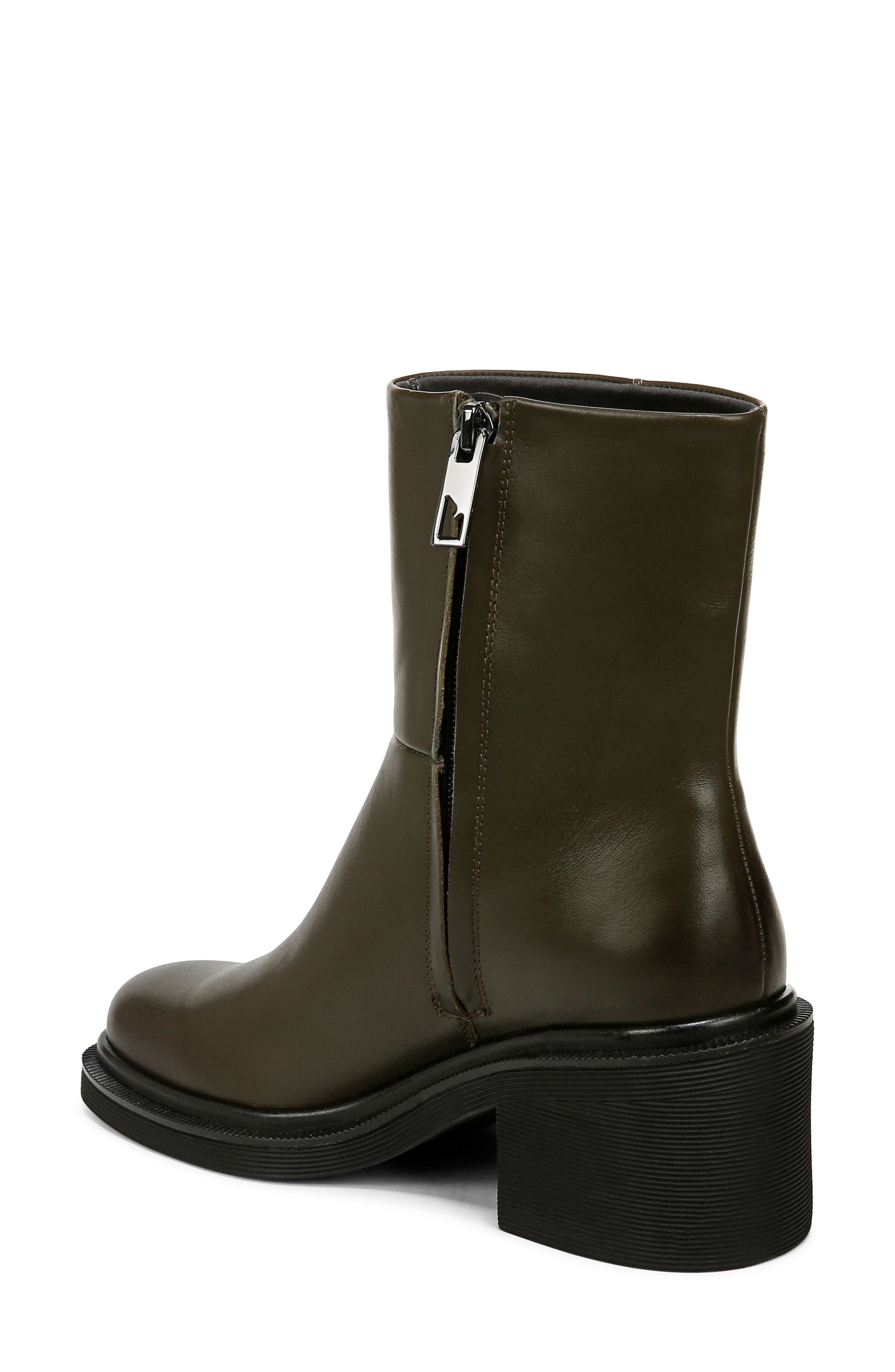 Franco Sarto Kyra Block Heel Bootie, Alternate, color, Olive Green