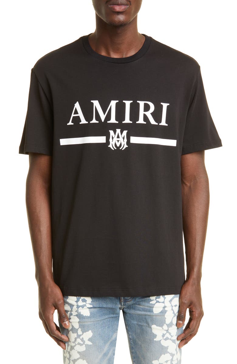 AMIRI Men's M.A. Bar Logo Graphic Tee, Main, color, 