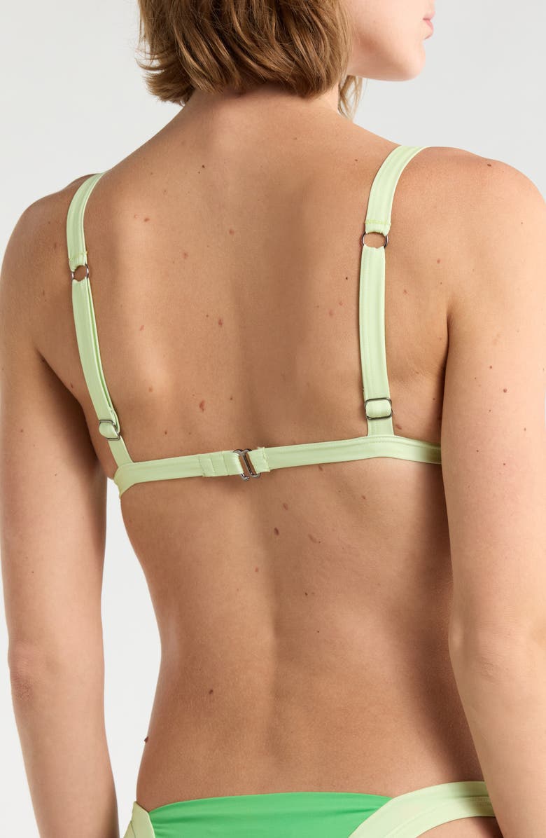 Maaji Rewind Reversible Bikini Top, Alternate, color, Green