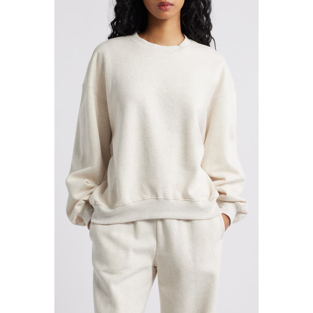 Bp. Relaxed Cotton Blend Sweatshirt In Brown