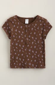 Treasure & Bond Kids' Snap Henley T-Shirt