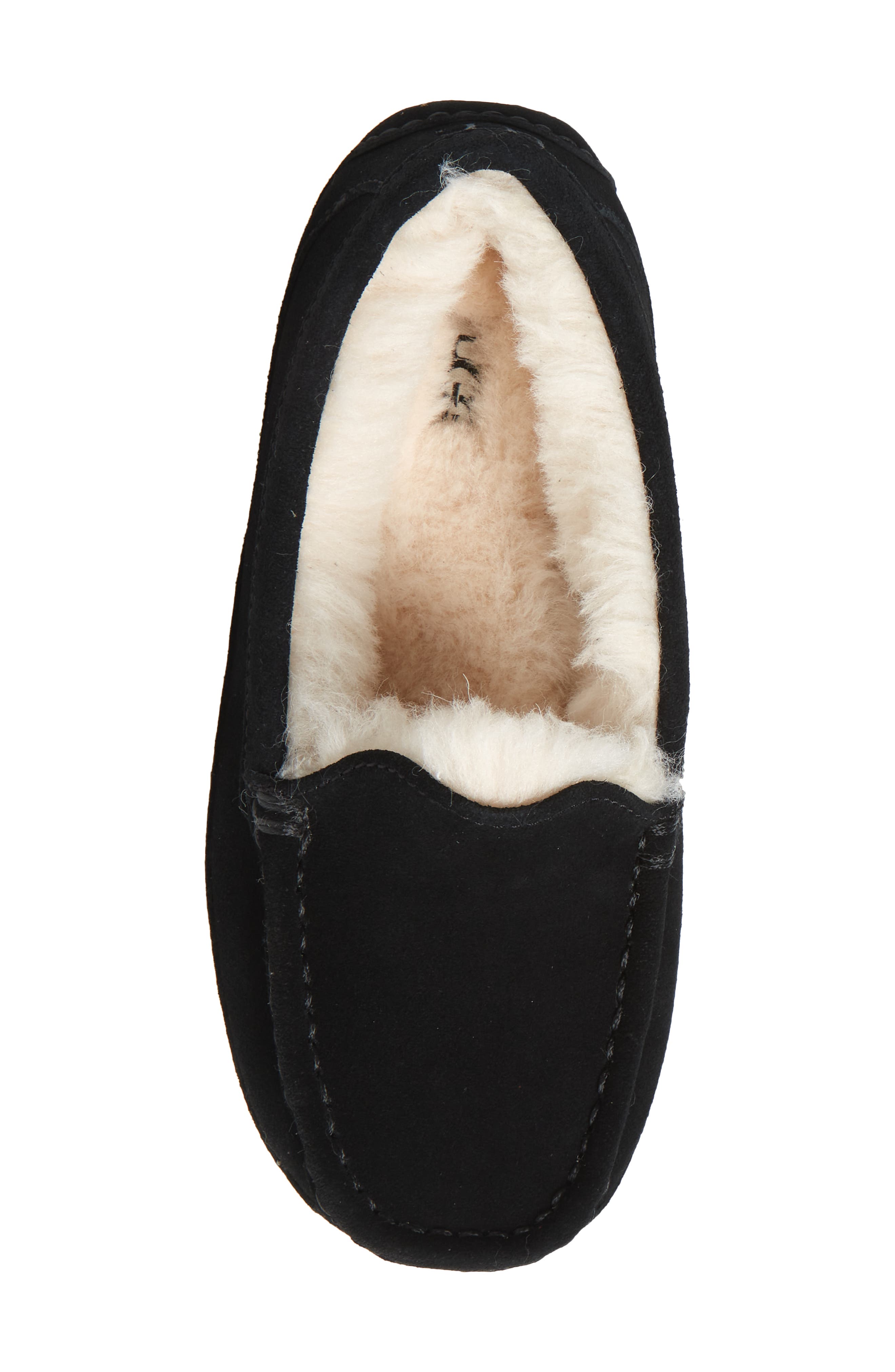 UGG<sup>®</sup> KIds' Ascot Slipper, Alternate, color, Black Suede
