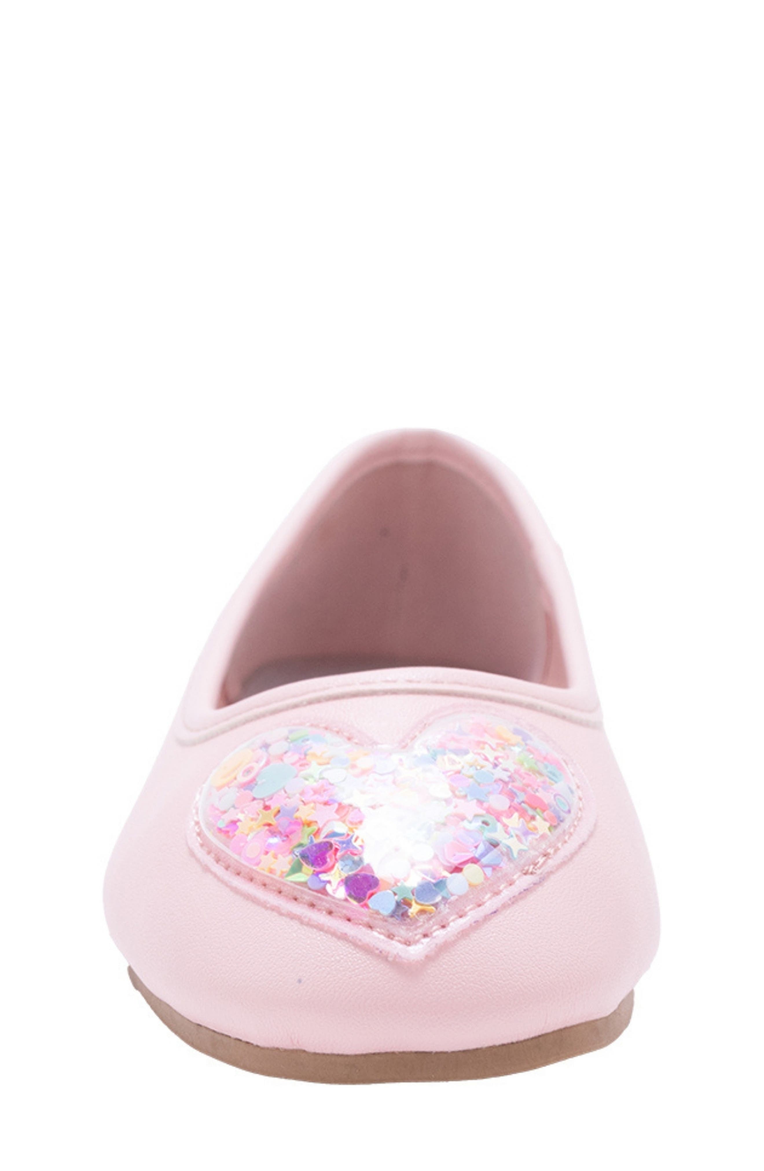 bebe Kids' Glitter Ballet Flat, Alternate, color, Light/ Pastel Pink