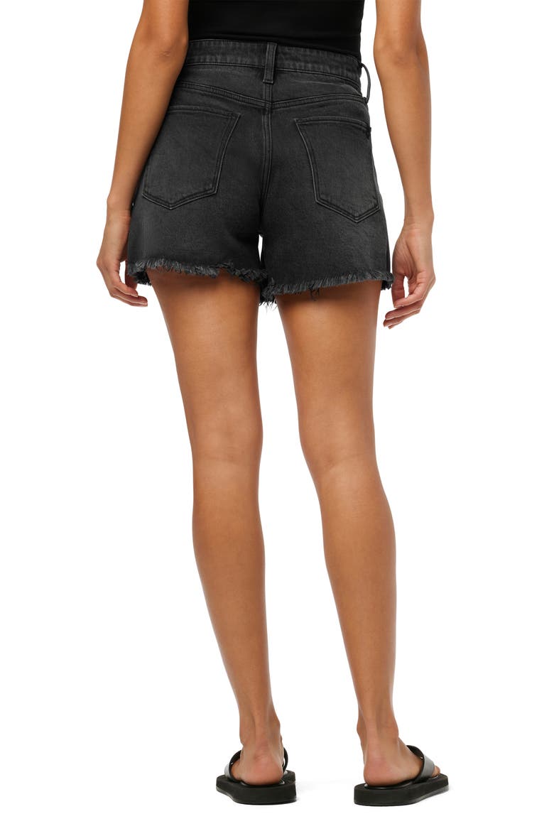 The Jessie Frayed High Waist Relaxed Denim Shorts, Alternate, color, FINESSE