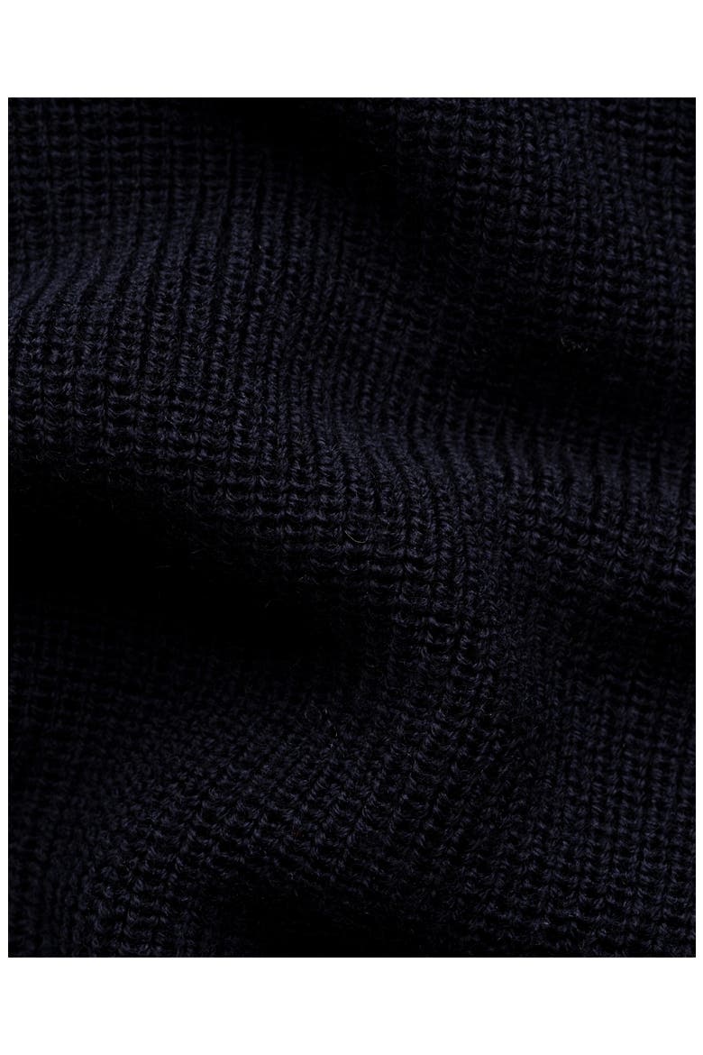 Merino Wool Full Zip Cardigan, Alternate, color, NAVY