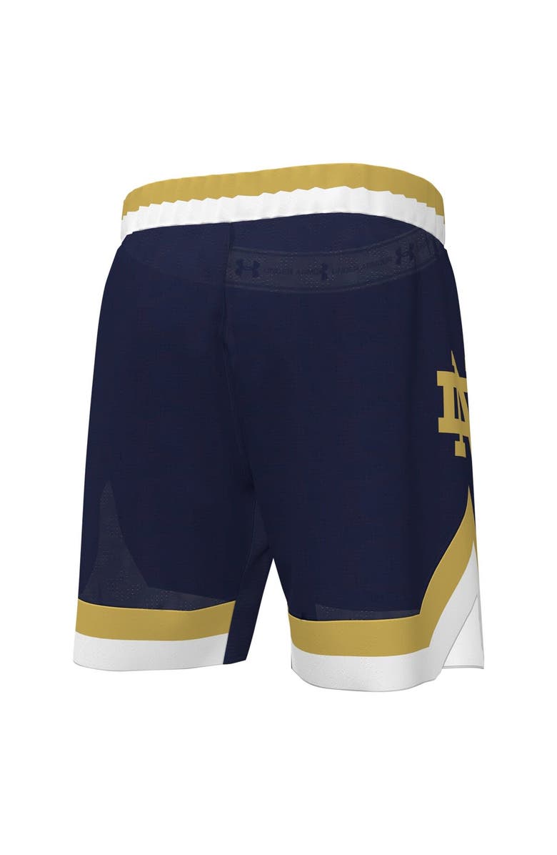 Under Armour Men's Under Armour  Navy Notre Dame Fighting Irish Replica Basketball Shorts, Alternate, color, 
