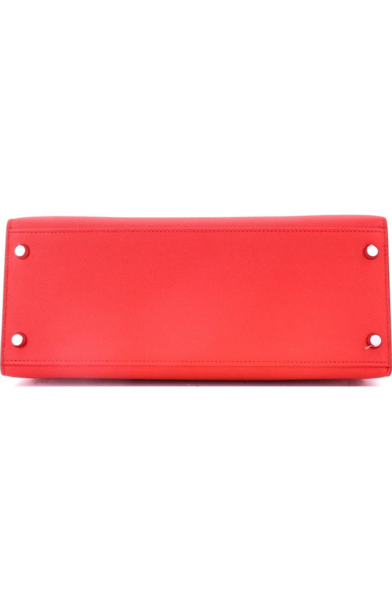 Pre-Owned Hermes Kelly Handbag Red Epsom with Palladium Hardware 28, Alternate, color, Rouge Tomate