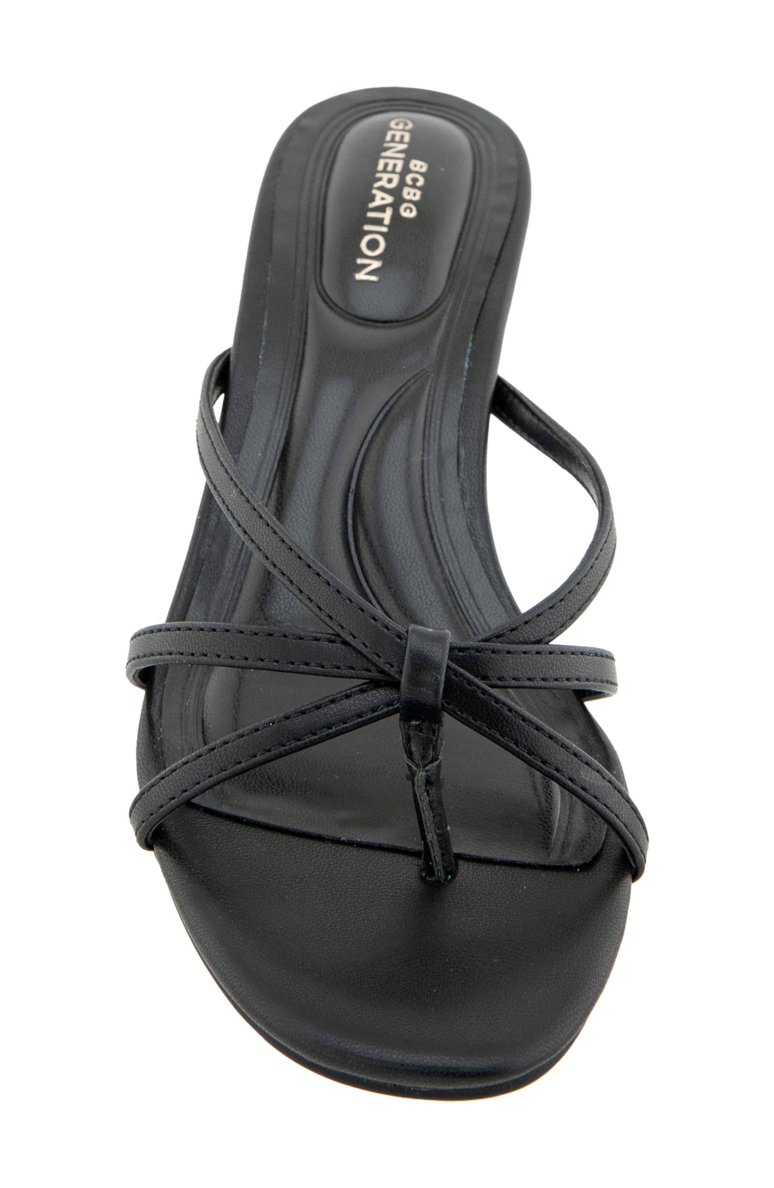 BCBGeneration Atlase Kitten Heel Flip Flop, Alternate, color, Black