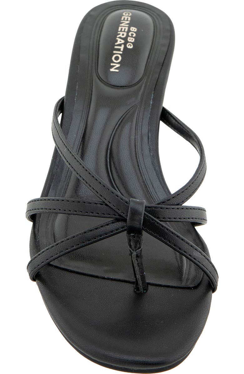 BCBGeneration Atlase Kitten Heel Flip Flop, Alternate, color, Black