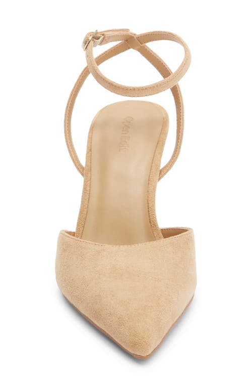 Open Edit Neesha Ankle Strap Pump In Animal Print