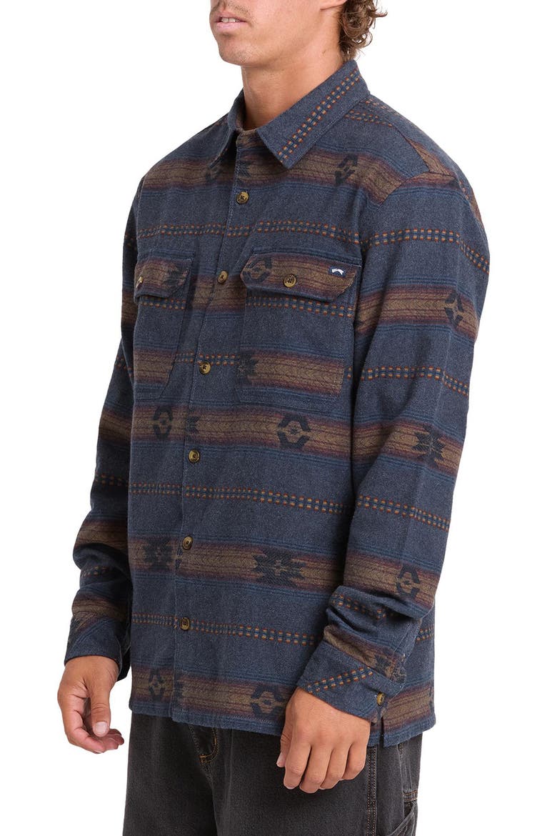 Offshore Flannel Shirt, Alternate, color, TRUE NAVY