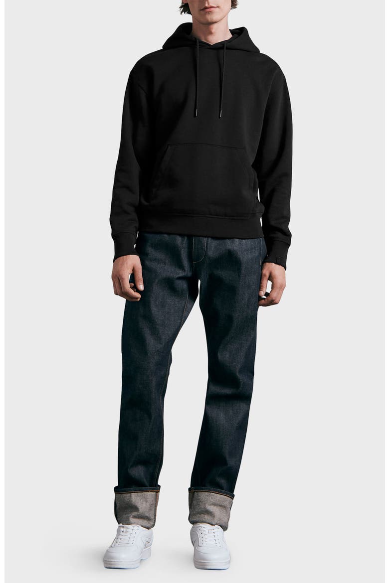 ICONS Damon Slub Hoodie, Alternate, color, BLACK