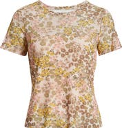 CITY BLUES Floral Crewneck T-Shirt